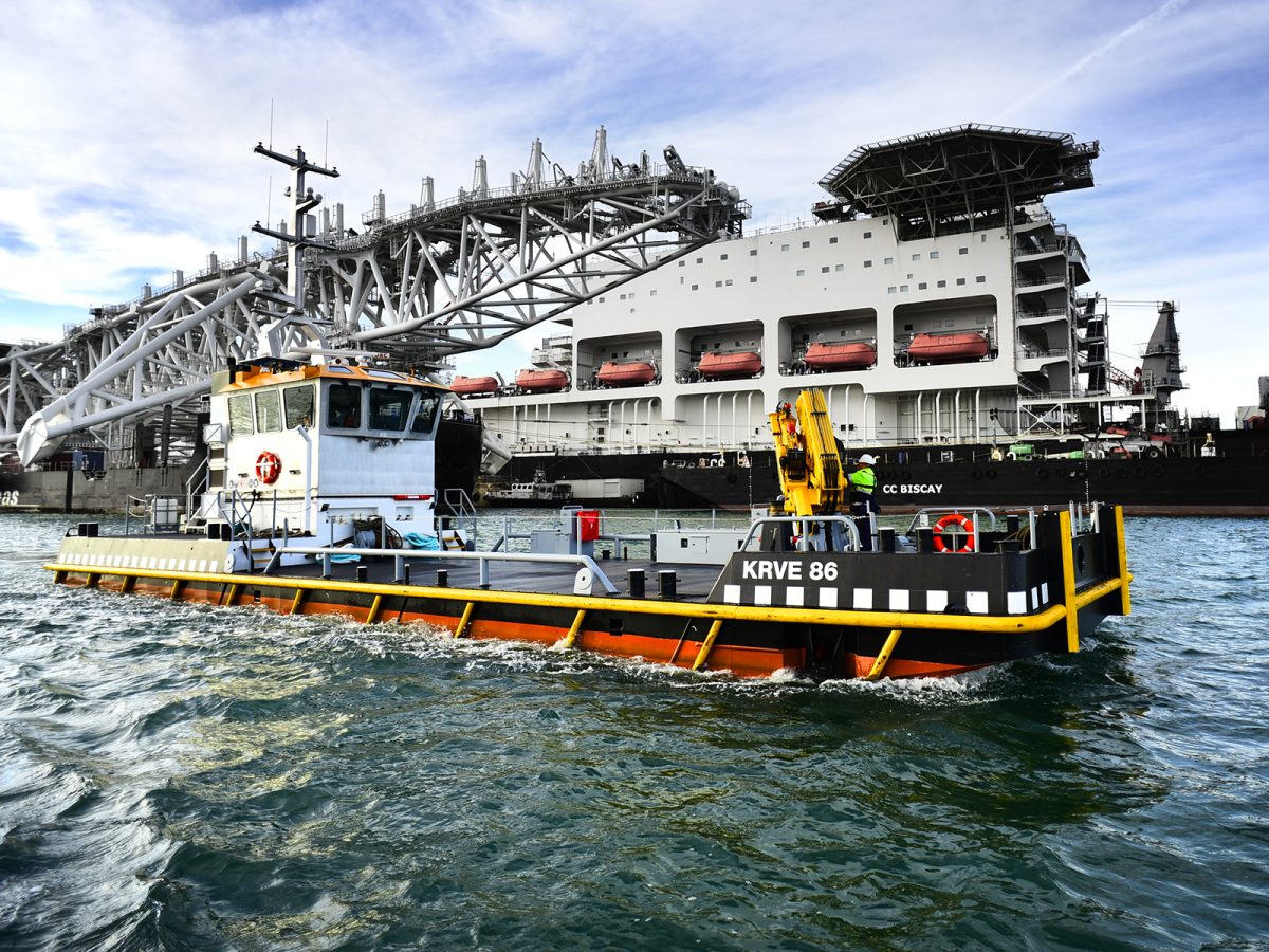 Multicat KRVE 86 Crane Vessel